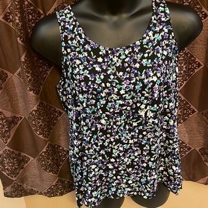 Sleeveless floral top